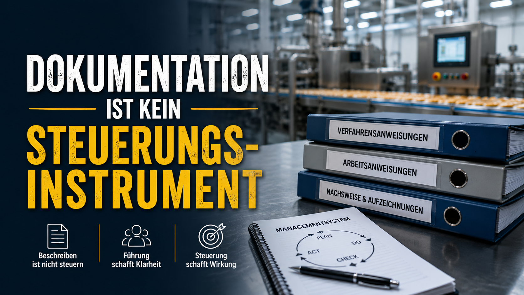 Du betrachtest gerade Dokumentation ist kein Steuerungsinstrument